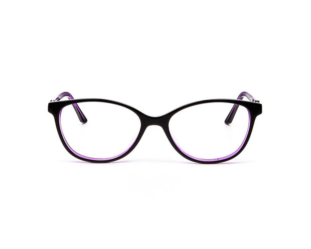 Happster - Female Cateye Full Frame - Black Shine Purple - ANF6022 - (LENSES INCLUDED)*