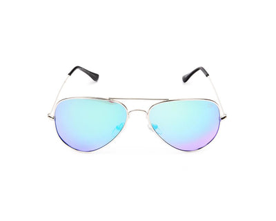 METAL SUNGLASS - FULL FRAME - SILVER SHINE - SOI3025 - AOVAL - 57