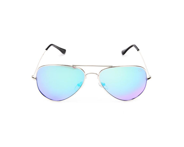 METAL SUNGLASS - FULL FRAME - SILVER SHINE - SOI3025 - AOVAL - 57