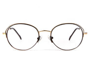 Specsmakers - Unisex Oval Full Frame - Red Matt Gold - AMO2419 - (LENSES INCLUDED)*