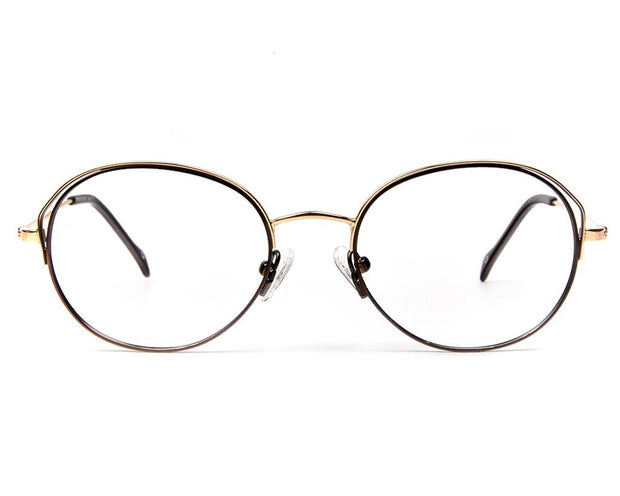Specsmakers - Unisex Oval Full Frame - Red Matt Gold - AMO2419 - (LENSES INCLUDED)*