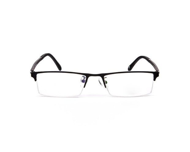 Specsmakers - Unisex Rectangle Half Frame - Black Matt BLACK - PEC88312 - (LENSES INCLUDED)*