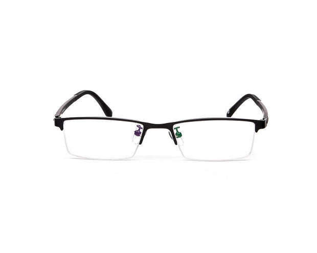 Specsmakers - Unisex Rectangle Half Frame - Black Matt BLACK - PEC88311 - (LENSES INCLUDED)*