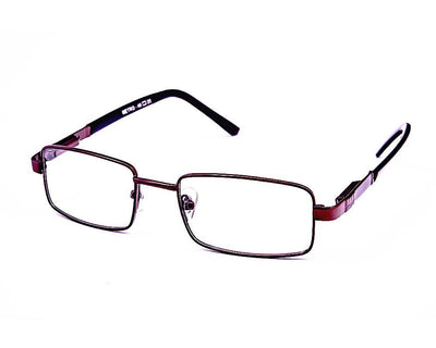 Rectangle Metal Brown WITH Brown Full Frame METRO - Specsmakers