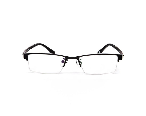 Specsmakers - Unisex Rectangle Half Frame - Black Matt BLACK - PEC88324 - (LENSES INCLUDED)*