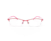 METAL  - HALF FRAME - PINK MATT - TUK001 - RECTANGLE - 51 - Lenses Incuded