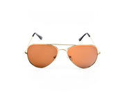 METAL SUNGLASS - FULL FRAME - GOLD SHINE - SOI3025 - AOVAL - 57