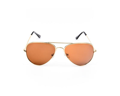 METAL SUNGLASS - FULL FRAME - GOLD SHINE - SOI3025 - AOVAL - 57