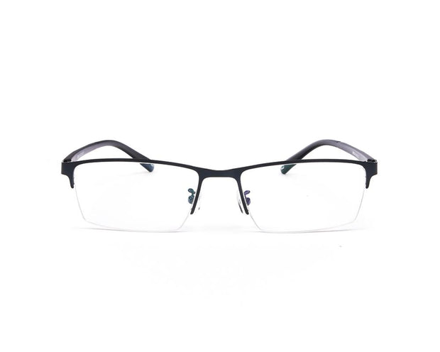 METAL  - HALF FRAME - BLUE MATT - TUK8819 - RECTANGLE - 53 - Lenses Incuded