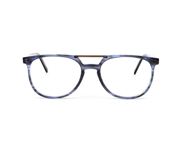 HAPPSTER - FULL FRAME - UNISEX - BLUE SHINE - BLACK - OVAL - (Lenses Included)*