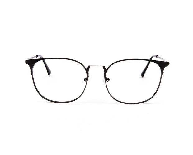 METAL  - FULL FRAME - BLACK MATT - ANF30378 - ROUND - 51 - Lenses Incuded
