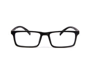 SHELL  - FULL FRAME - UNISEX - BLACK MATT - RED - RECTANGLE - (Lenses Included)*