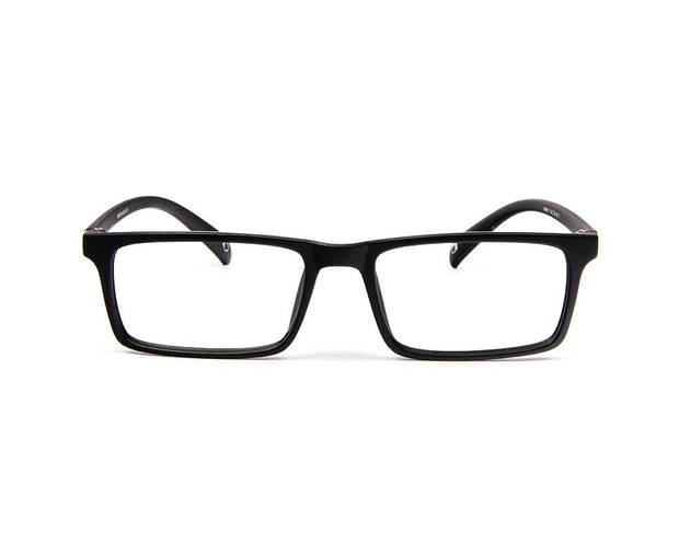 SHELL  - FULL FRAME - UNISEX - BLACK MATT - RED - RECTANGLE - (Lenses Included)*