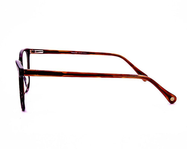 Cateye Brown Tortise with Brown ACETATE Full Frame AMI5001 - Specsmakers