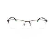 METAL  - HALF FRAME - GREY METALLIC MATT - TUK78071 - RECTANGLE - 51 - Lenses Incuded