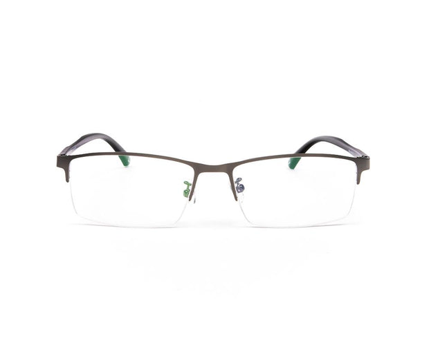 METAL  - HALF FRAME - GREY METALLIC MATT - TUK78071 - RECTANGLE - 51 - Lenses Incuded
