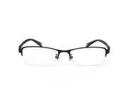METAL  - HALF FRAME - BLACK MATT - TUK1236 - RECTANGLE - 52 - Lenses Incuded