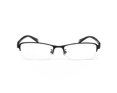 METAL  - HALF FRAME - BLACK MATT - TUK1236 - RECTANGLE - 52 - Lenses Incuded