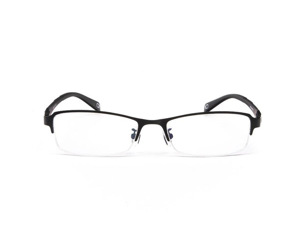 METAL  - HALF FRAME - BLACK MATT - TUK1236 - RECTANGLE - 52 - Lenses Incuded