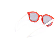 Round Red Shine WITH WHITE SUNGLASS KIDS AMK832