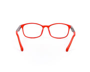 Peepstar - KIDS Oval Full Frame - Red Matt BLACK - AMLT14006 - (LENSES INCLUDED)*