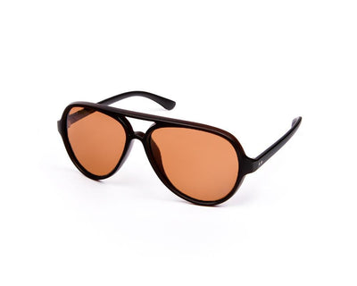 Oval Brown Matt WITH BLACK SUNGLASS SOG4215