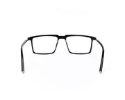 Rectangle Black Shine WITH SILVER Shell Frame SS20050 - (LENSES INCLUDED)*