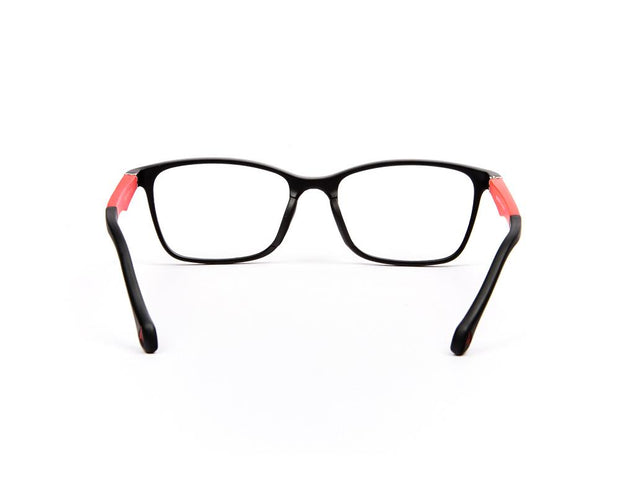 Peepstar - KIDS Rectangle Full Frame - Black Matt Red - AMLT14001 - (LENSES INCLUDED)*