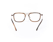 Square Brown Shine WITH Brown Shell Frame SS10333 - (LENSES INCLUDED)*