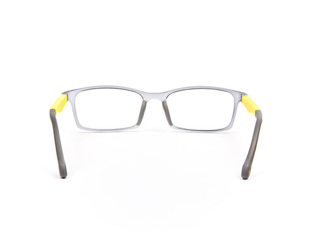 Peepstar - KIDS Rectangle Full Frame - Grey Matt YELLOW - AMLT14007 - (LENSES INCLUDED)*