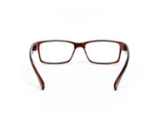Rectangle Brown Shine  Brown Shell Frame - (LENSES INCLUDED)*
