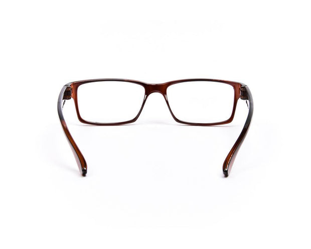 Rectangle Brown Shine  Brown Shell Frame - (LENSES INCLUDED)*