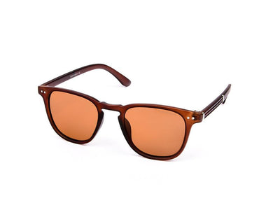 Square Brown Matt WITH Brown SUNGLASS SOG899