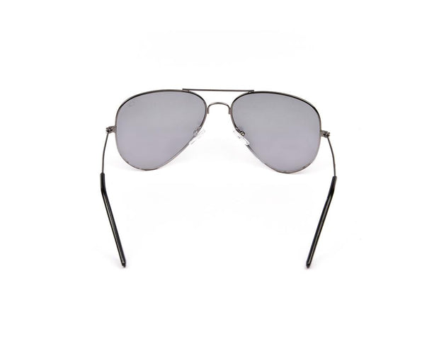METAL SUNGLASS - FULL FRAME - GREY METALLIC SHINE - SOI3025 - AOVAL - 57