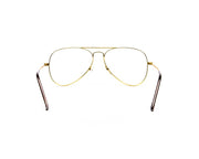 Specsmakers - Unisex DB Oval Full Frame - Gold Shine Gold - AML3001 - (LENSES INCLUDED)*