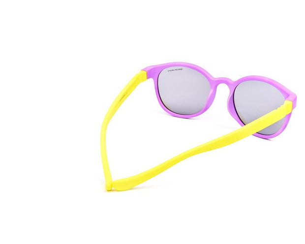 Round Purple Matt WITH YELLOW SUNGLASS KIDS AMK887