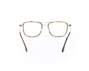 Square GREEN SHINE WITH SILVER Shell Frame SS10333 - (LENSES INCLUDED)*