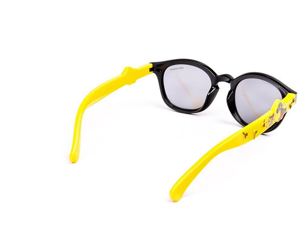 Round Black Shine WITH YELLOW SUNGLASS KIDS AMK819