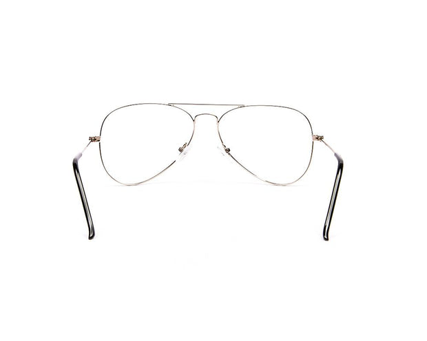 Specsmakers - Unisex DB Oval Full Frame - Silver Shine SILVER - AML3001 - (LENSES INCLUDED)*