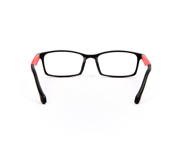 Peepstar - KIDS Rectangle Full Frame - Black Matt Red - AMLT14007 - (LENSES INCLUDED)*