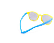 Round Yellow Matt WITH Blue SUNGLASS KIDS AMK7909