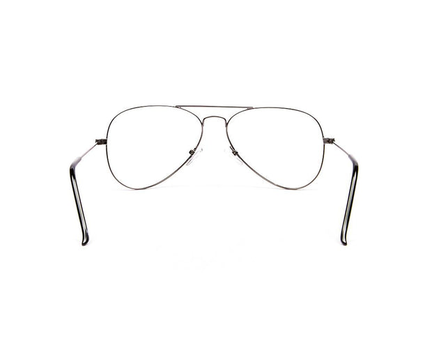 Specsmakers - Unisex DB Oval Full Frame - Grey Metallic Shine - AML3001 - (LENSES INCLUDED)*