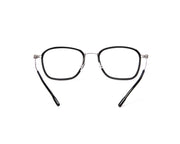 Square Black Shine WITH SILVER Shell Frame SS10331 - (LENSES INCLUDED)*