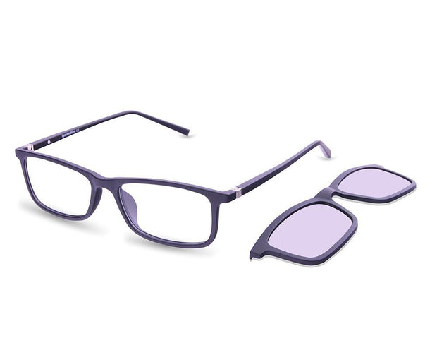 Rectangle Black Matt WITH BLACK Clipon TUH7015 - Specsmakers