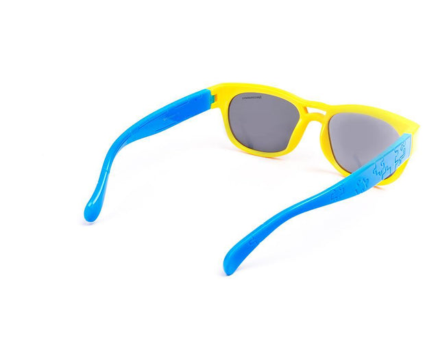 Square Yellow Shine WITH Blue SUNGLASS KIDS AMK812