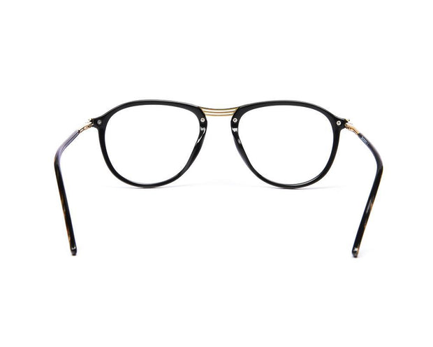 Oval Black Shine WITH Gold Shell Frame SS10515 - (LENSES INCLUDED)*