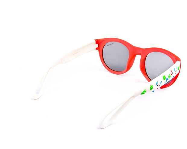 Round Red Shine WITH WHITE SUNGLASS KIDS AMK836
