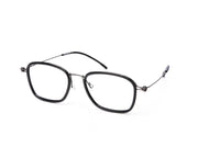 Square Black Shine WITH Grey Metallic Shell Frame SS10331 - (LENSES INCLUDED)*