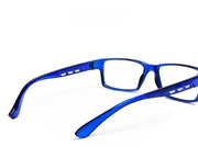 Rectangle Black Shine  Blue Shell Frame - (LENSES INCLUDED)*