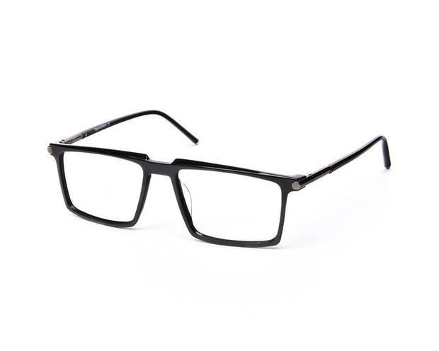 Rectangle Black Shine WITH SILVER Shell Frame SS20050 - (LENSES INCLUDED)*